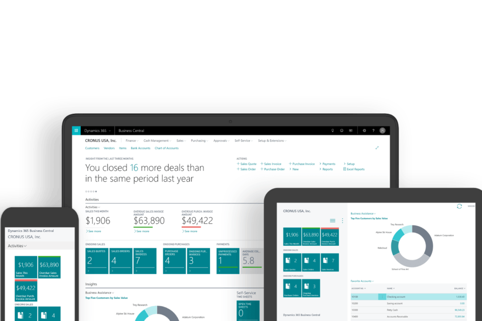Pagos de clientes en Business Central