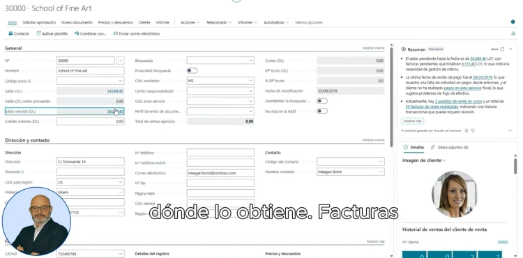 Cómo usar Copilot en Business Central para analizar datos clave