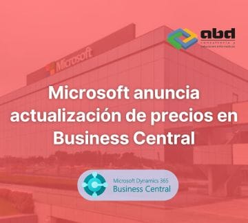 Microsoft anuncia actualización de precios en Business Central