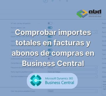 Verificación de importes en Business Central