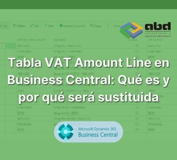 tabla VAT Amount Line en Business Central