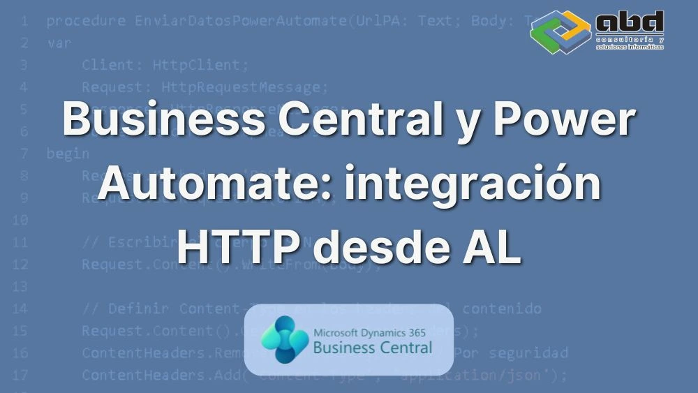 Business Central y Power Automate