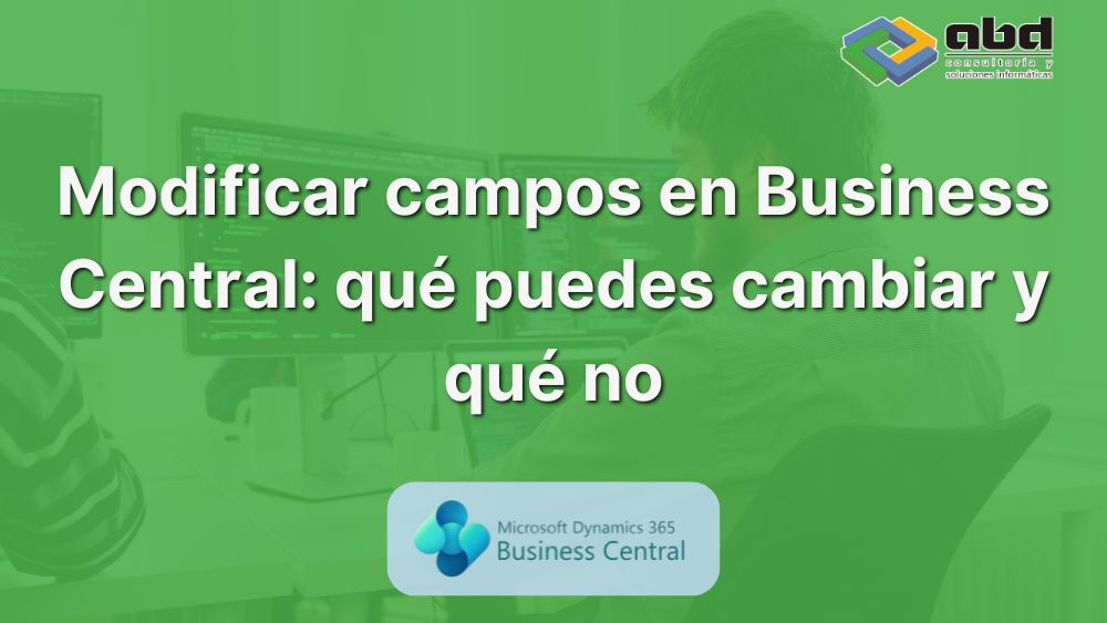 modificar campos en Business Central
