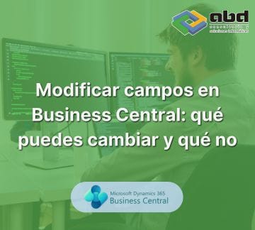 modificar campos en Business Central