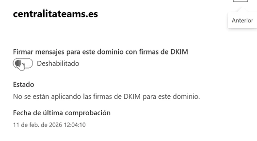 activar DKIM en Microsoft 365