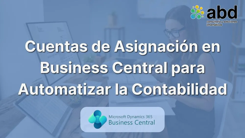 cuentas de asignación en Business Central