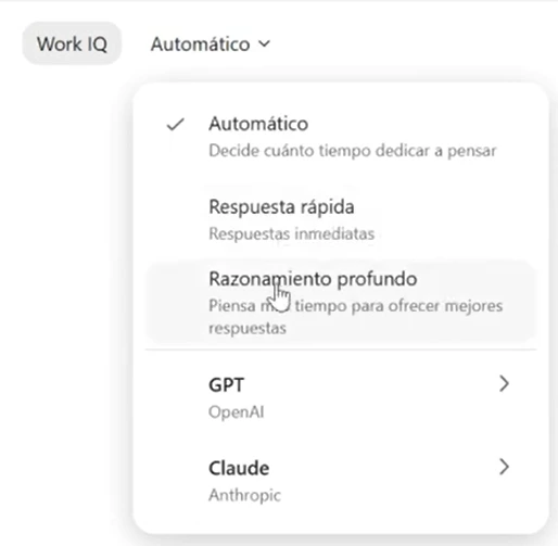 cambiar modelo de IA en Copilot Chat
