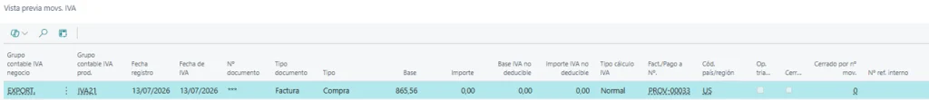 Registrar una factura de importación en Business Central
